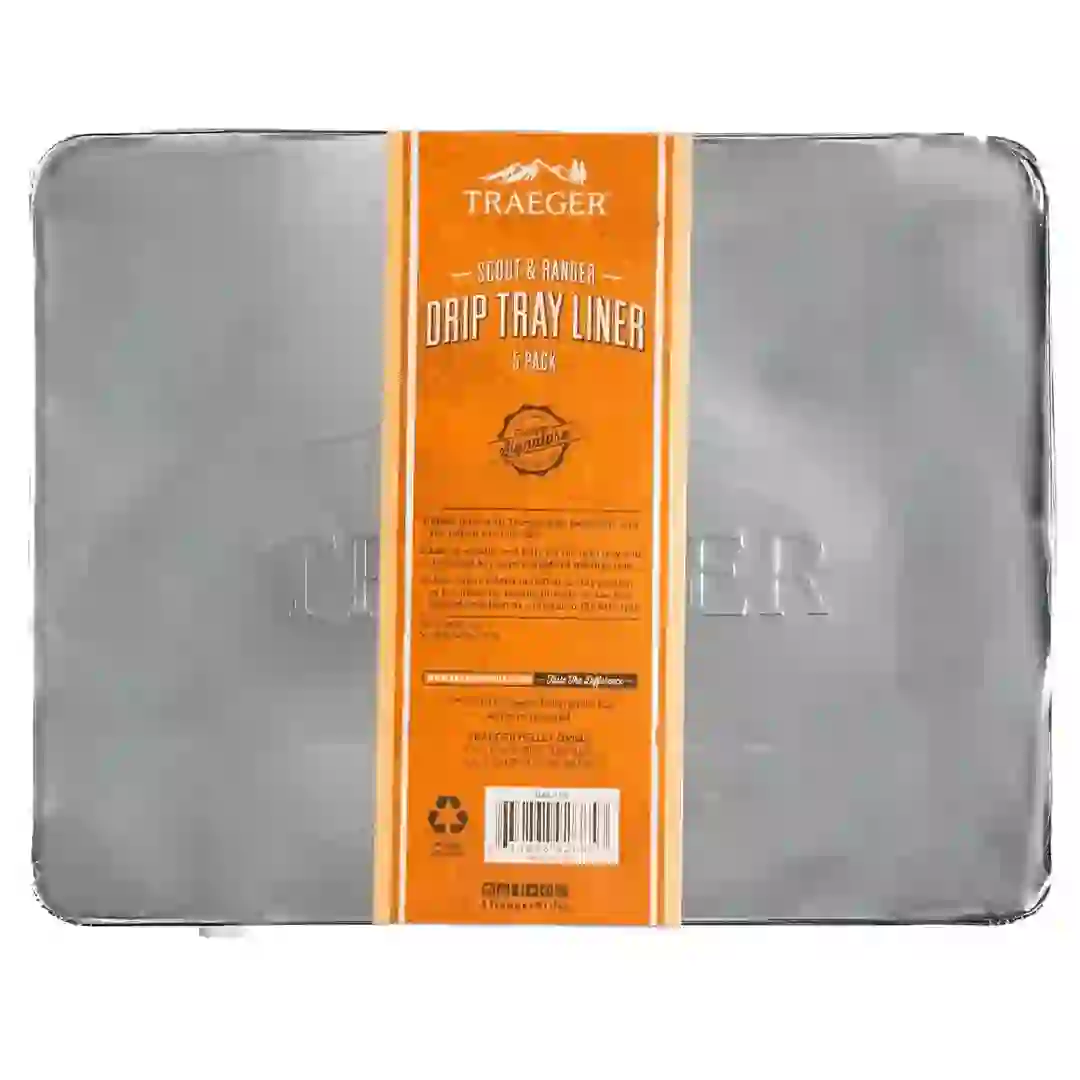 Traeger Drip Tray Liner Pack For Scout & Ranger Series (5 Pc.)