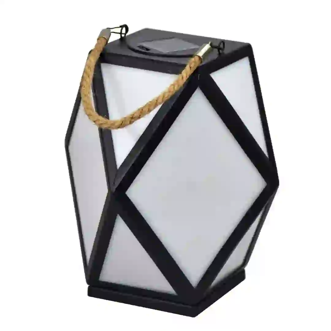 Geometric Rechargeable Solar Lantern (24 x 24 x 26 cm)