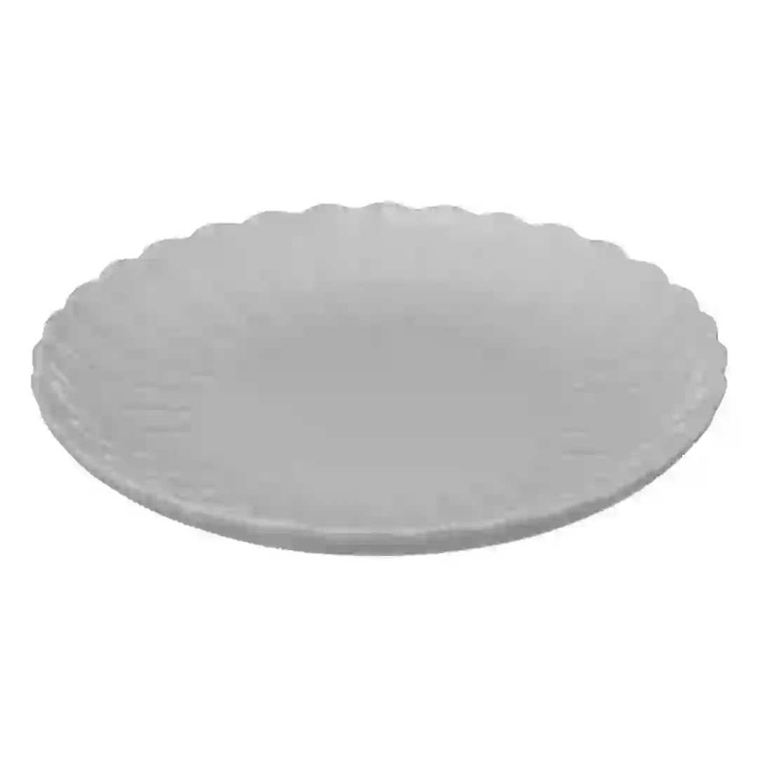 SG Romy Porcelain Dessert Plate (20.3 x 2.4 cm, White)