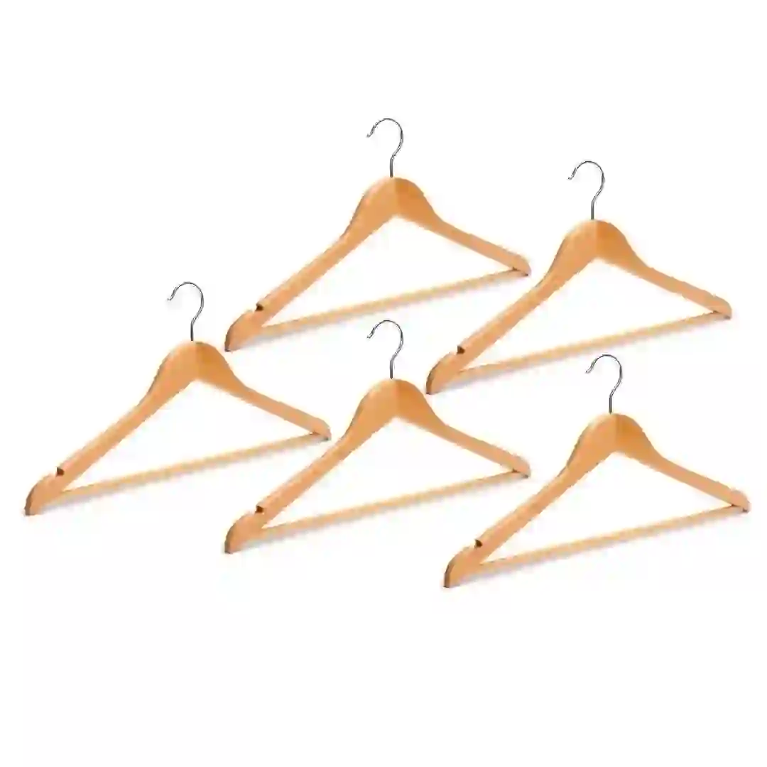 Orchid Wooden Hanger Set (5 Pc.)