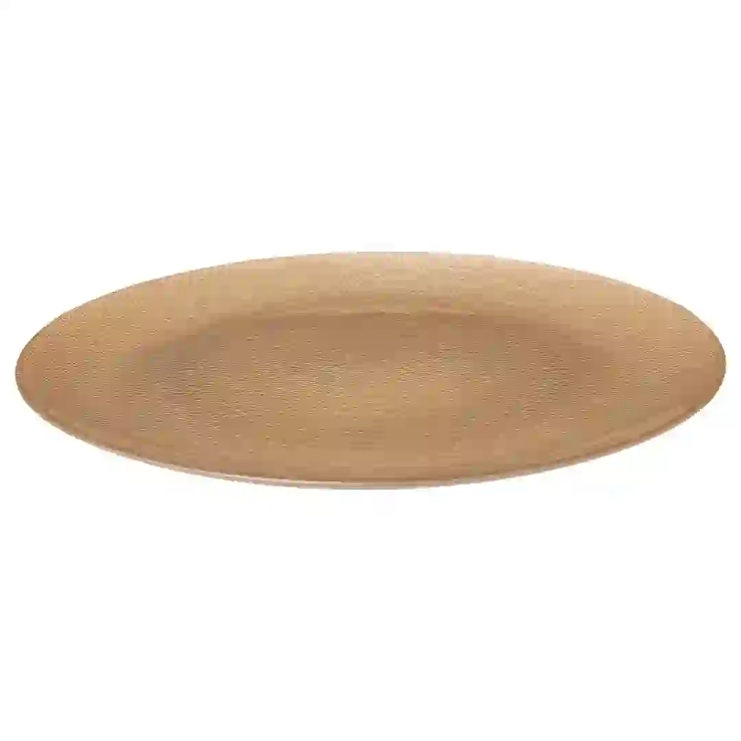SG Aurore Glass Dinner Plate (28 x 1.4 cm, Gold)