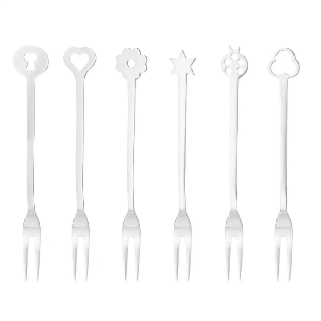 Sambonet Portafortuna Stainless Steel Party Fork Set (6 Pc.)