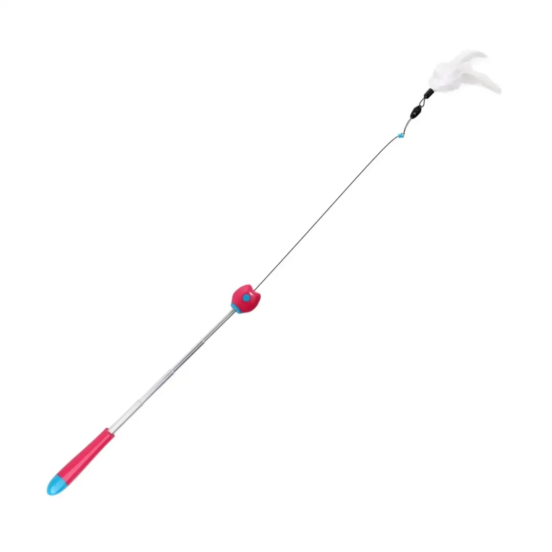 All For Paws Modern Cat Retractable Dangler Wand W/Laser Cat Toy (18 x 5 x 3 cm)