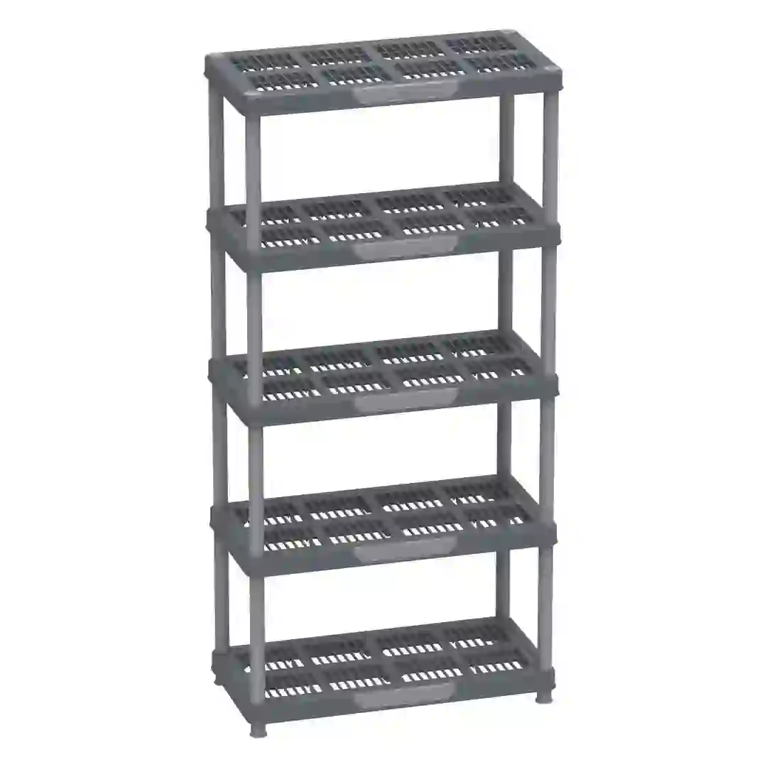 Cosmoplast Plastic 5-Tier Shelving Rack (90 x 45 x 185 cm)