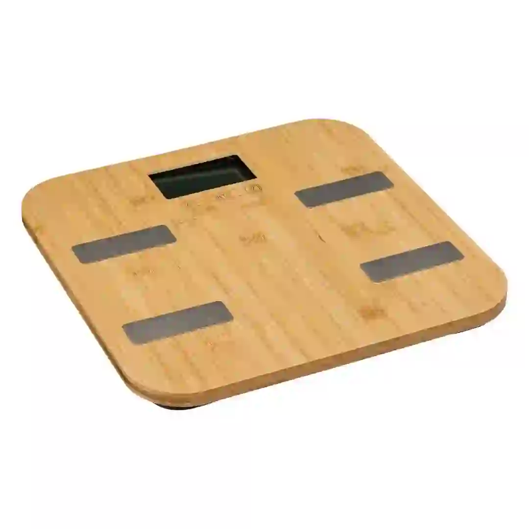 5Five Bamboo Digital Weighing Scale (28 x 28 x 3 cm, Natural)