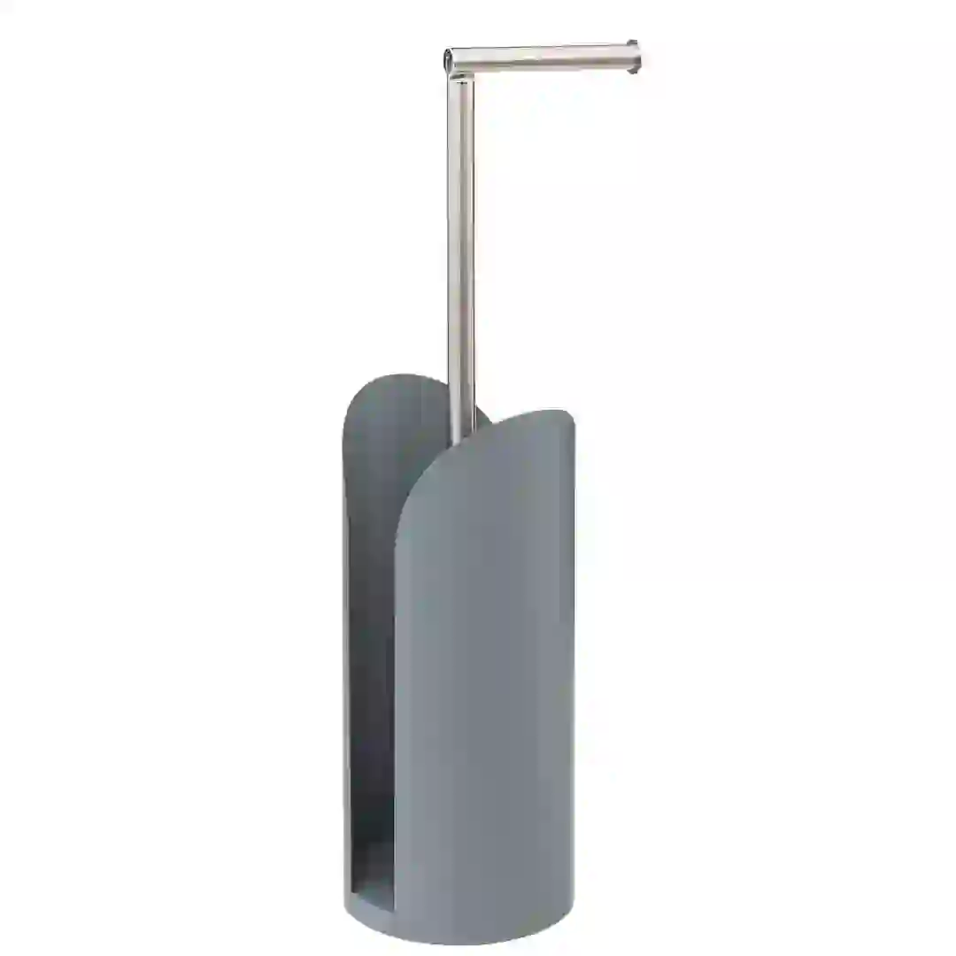 5Five Toilet Roll Holder & Storage (15 x 6 cm, Gray)