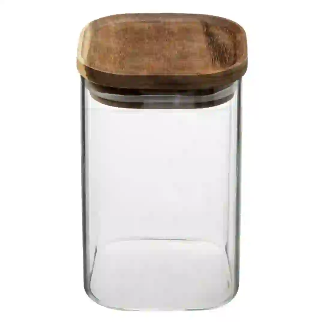 5Five Airtight Glass & Acacia Jar (1 L)