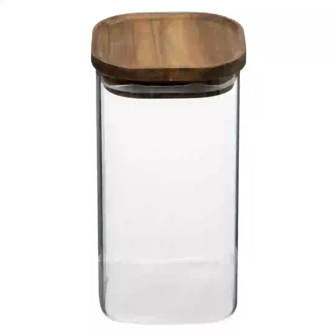 5Five Airtight Glass & Acacia Jar (1.3 L)