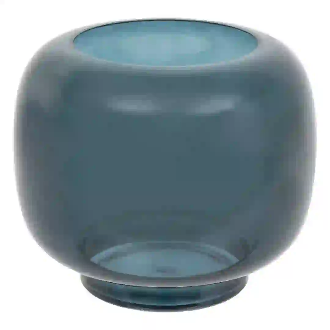 Atmosphera Be Vintage Glass Tealight Candle Holder (23 x 20 cm, Duck Blue)
