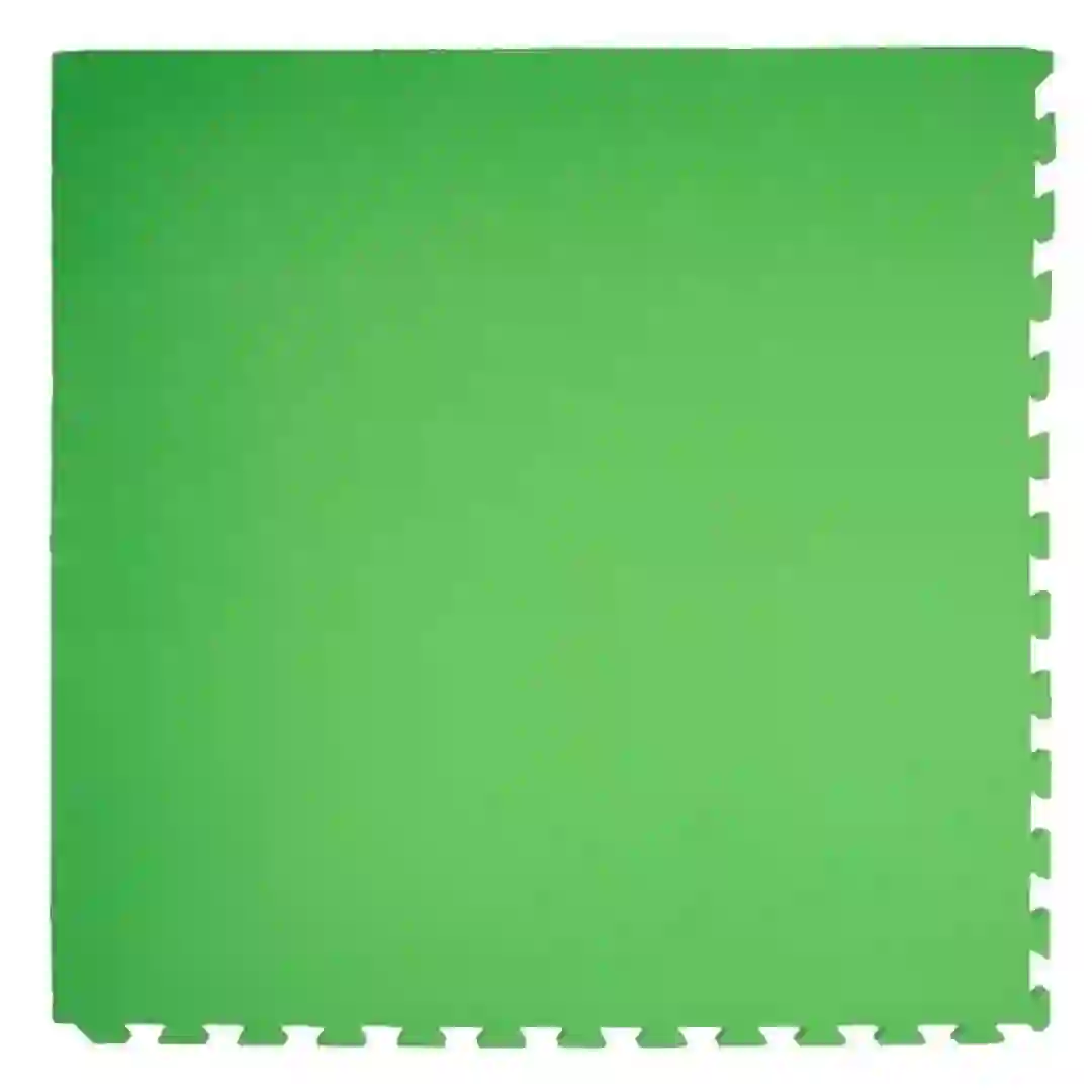 Tinyann Interlocking Foam Activity Mat (100 x 100 x 2 cm, Light Green)