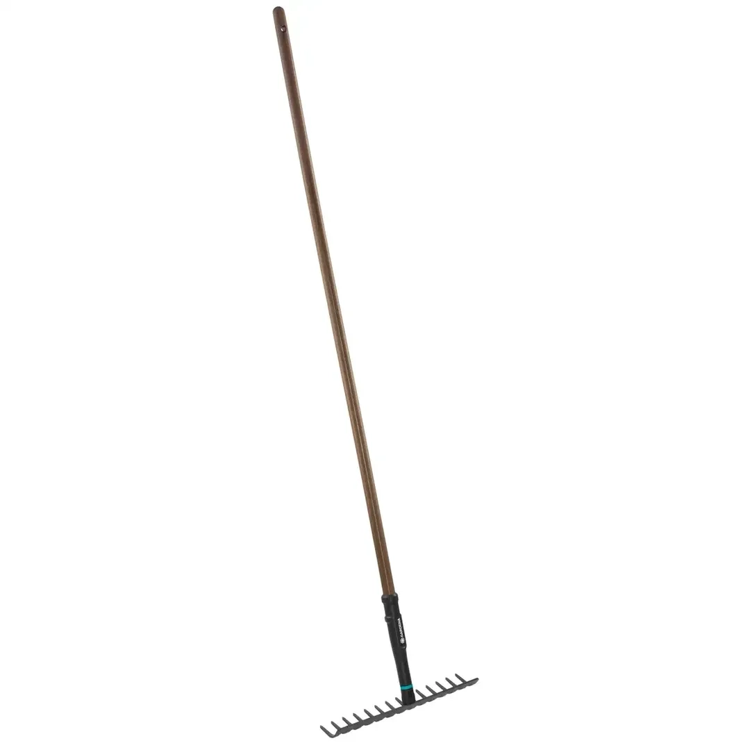 Gardena NatureLine Wood and Steel Lawn Rake (36 cm)