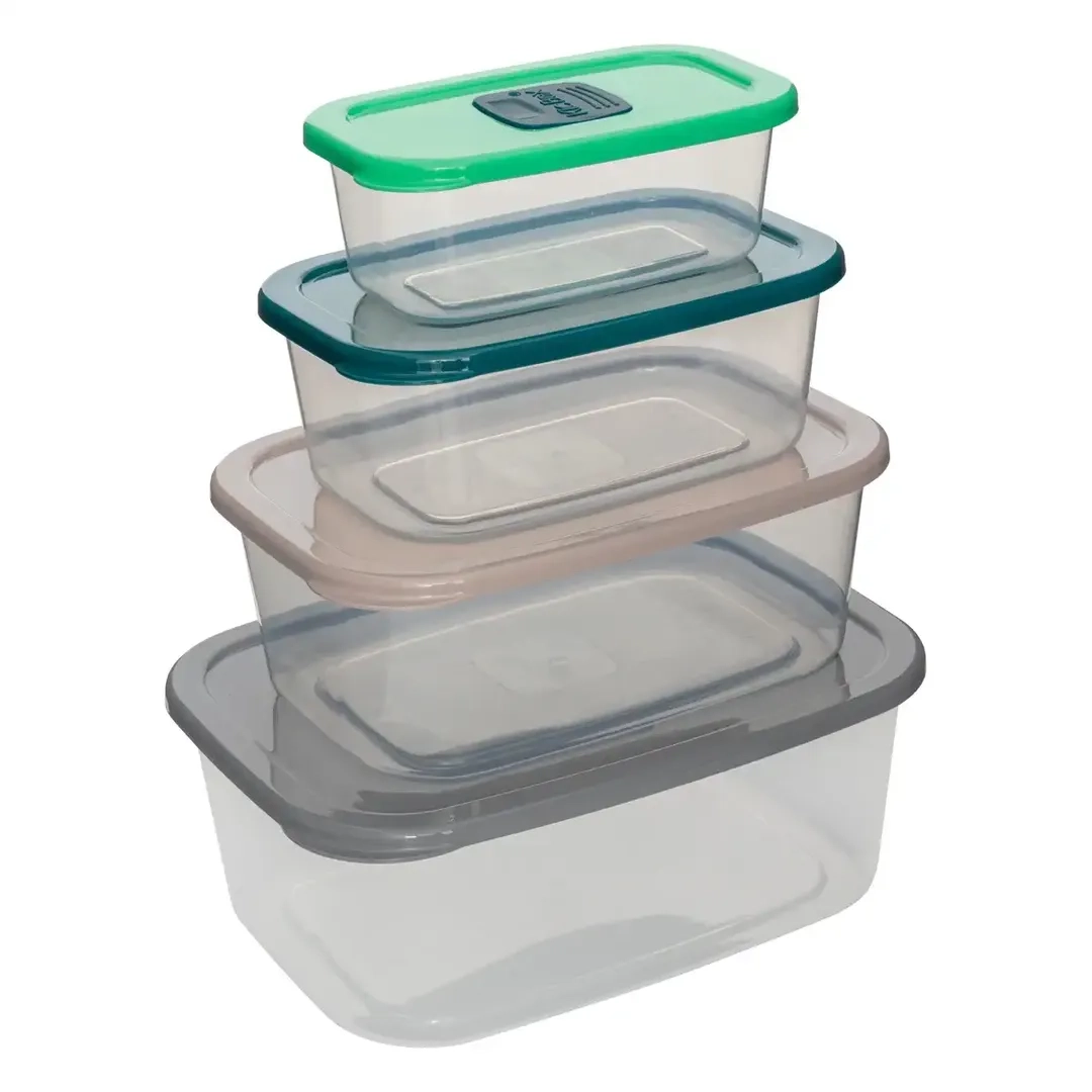 5Five Microwaveable Food Box Rectangle (4 Pc.)