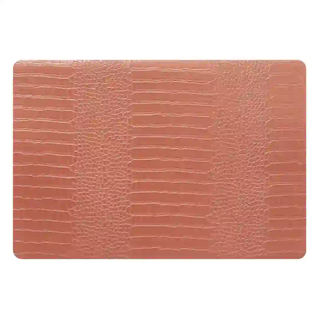 Atmosphera Crocodile Pattern Placemat (Orange, 49 x 33 x 0.16 cm)