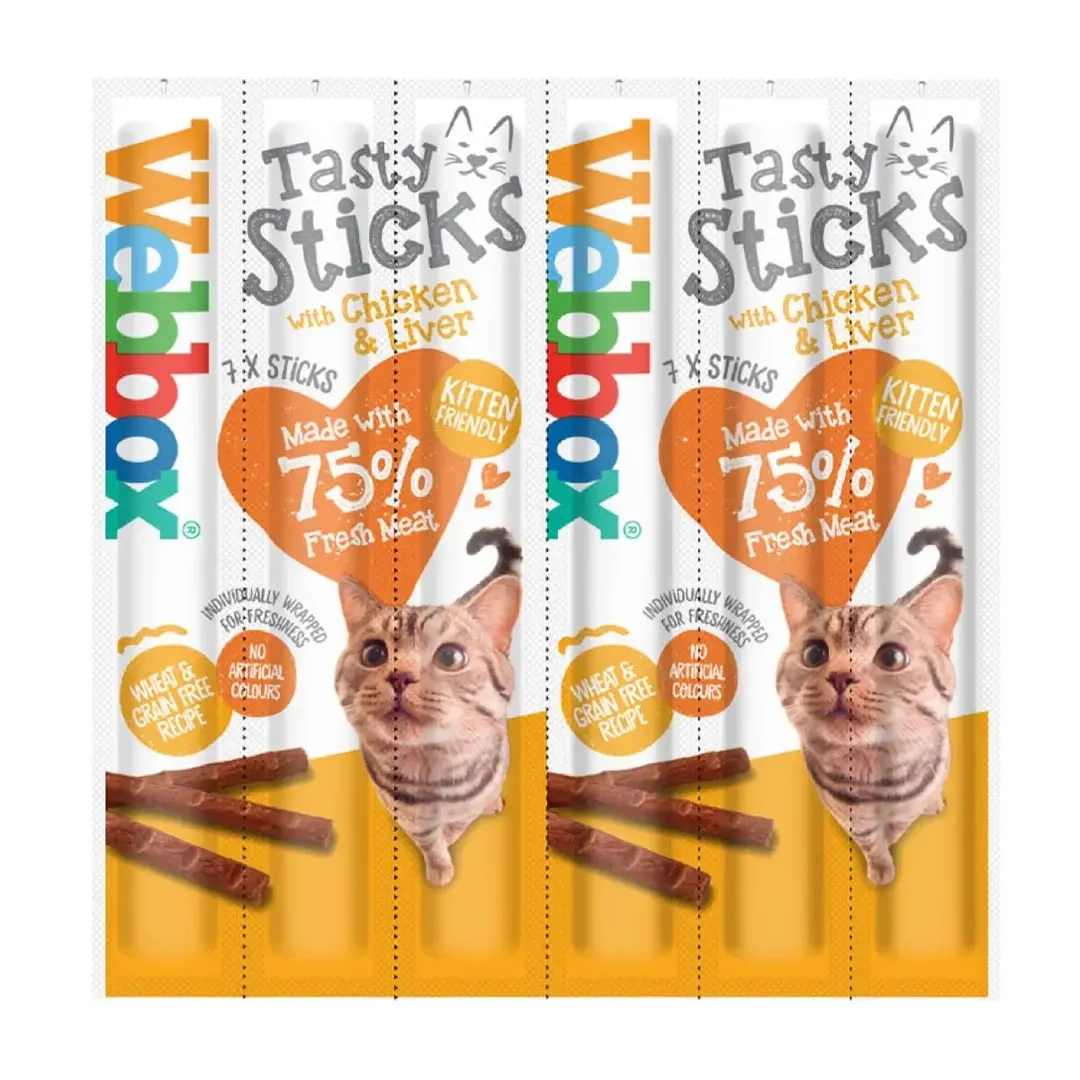 Webbox Tasty Sticks Chicken & Liver Cat Treats (30 g)