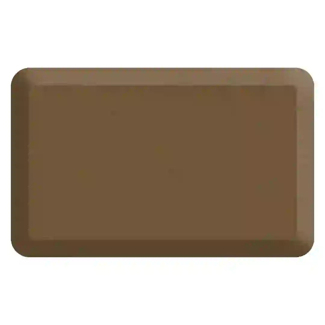 GelPro Designer Comfort Polyurethane Grasscloth Anti-Fatigue Mat (50.8 x 81.28 cm, Khaki)