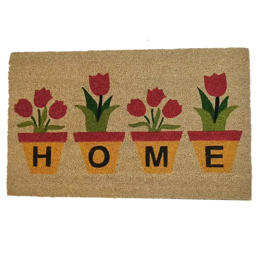 Rag n Rug PVC Tufted Coir Home Power Pot Mat (45 x 75 cm)