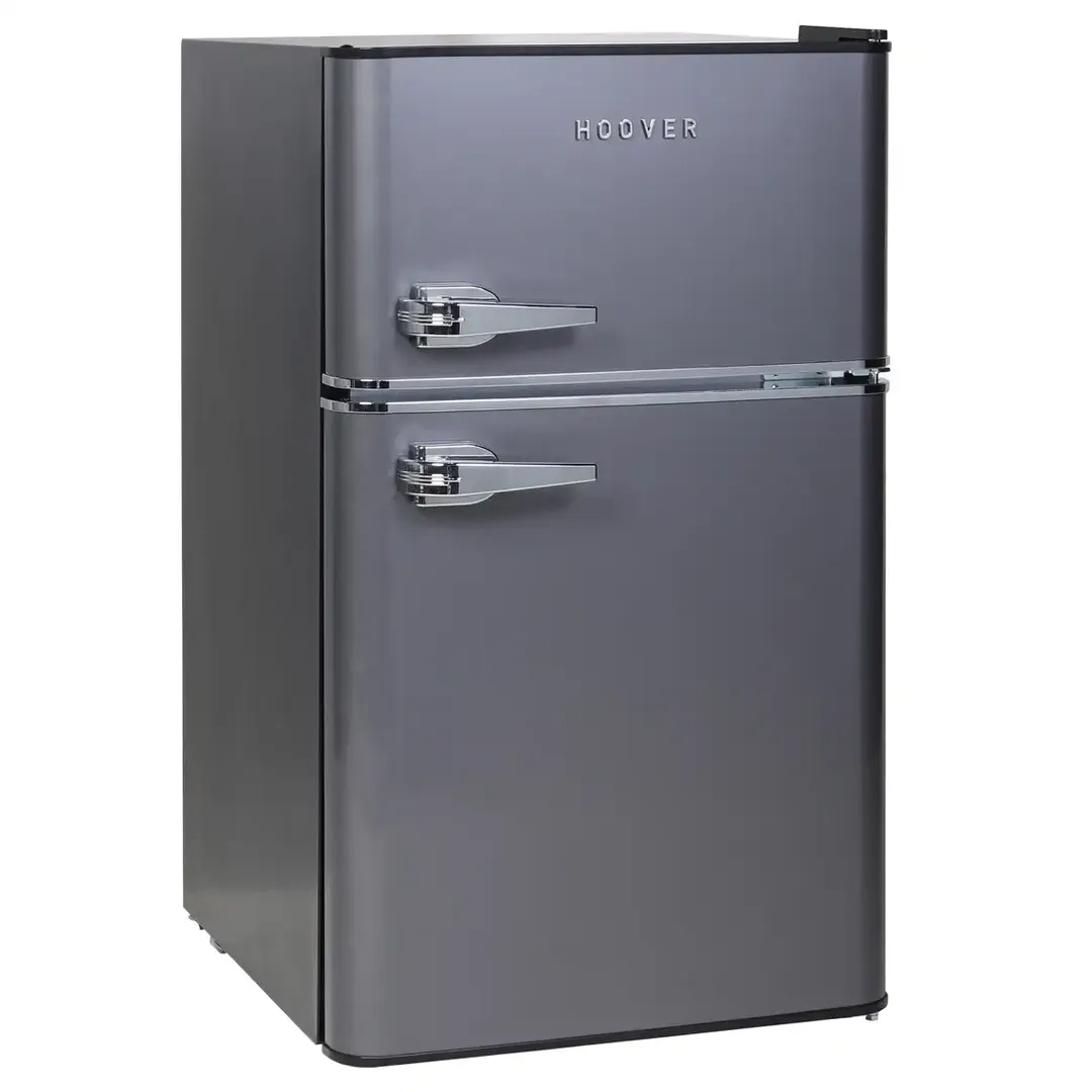 Hoover Freestanding Light Retro Style Top Mount Refrigerator, HTR-K121-S (121 L)