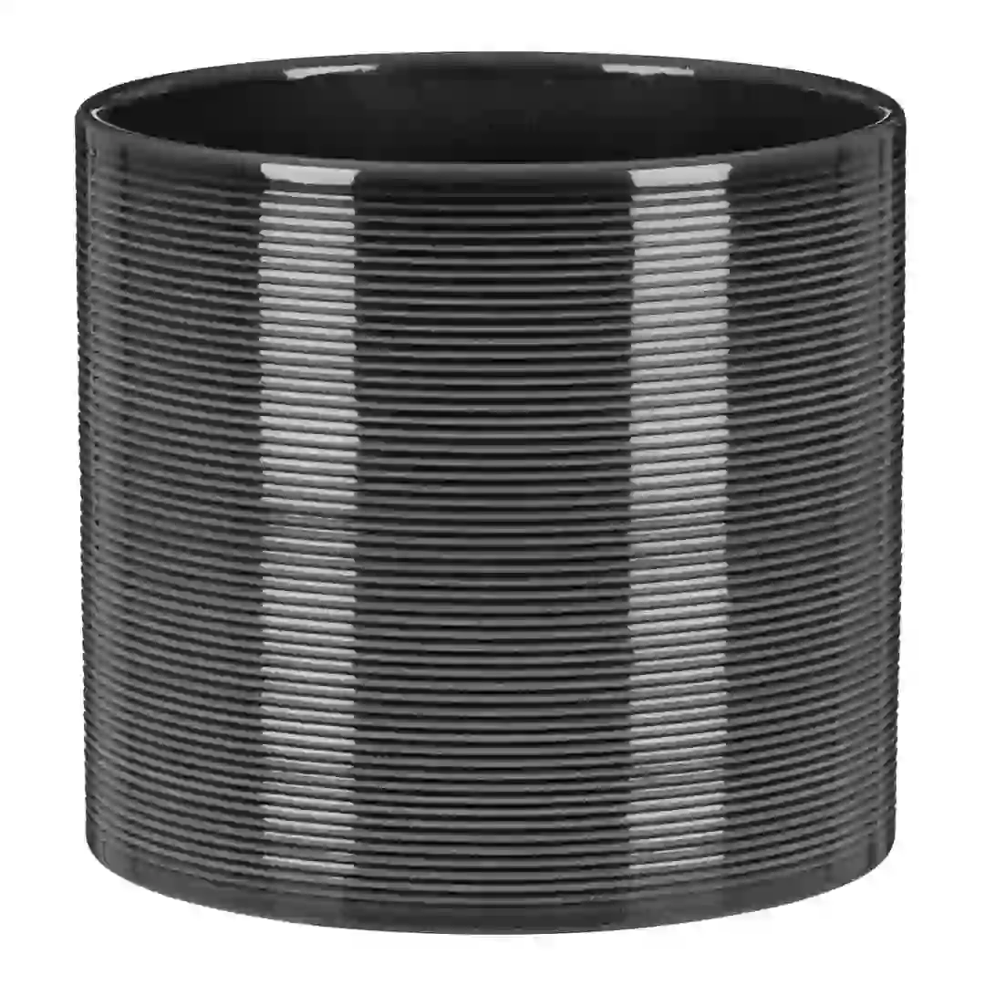 Scheurich Coverpot (Glass Grey, 12 cm)