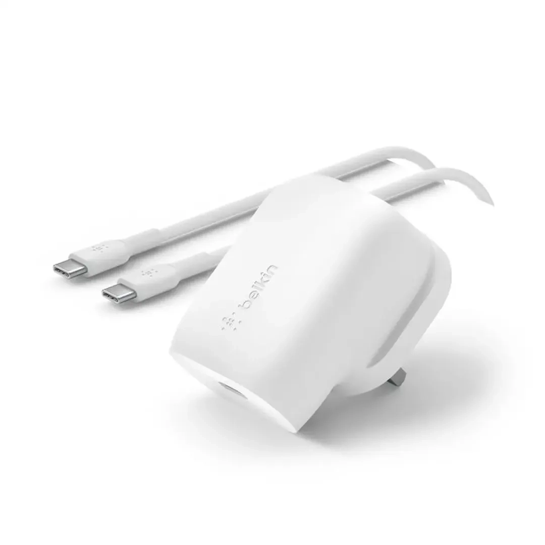 Belkin USB C Wall Charger W/1M C Cable (30W)
