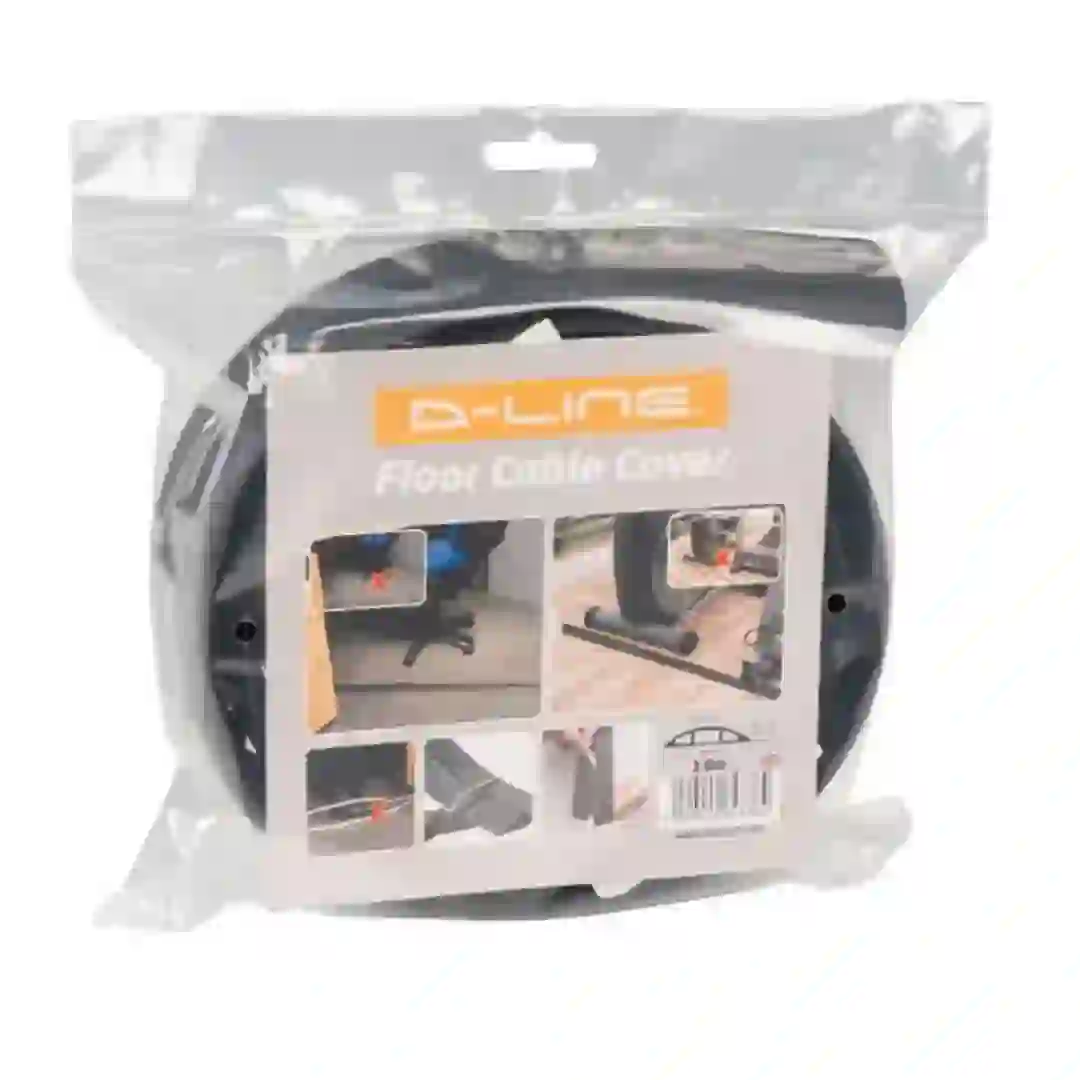 D-Line Light Duty Floor Cable Cover (1.8 m, Black)