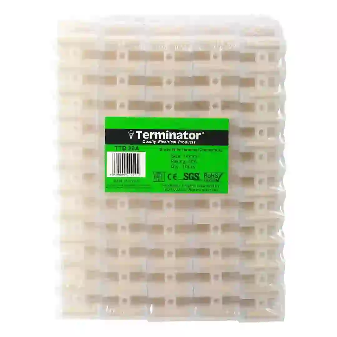 Terminator Terminal Connector Blocks 20A (10 Pc., 14mm)