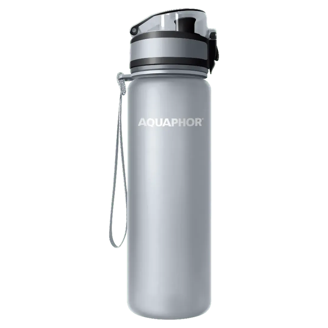 Aquaphor Water Filter Bottle City (0.5 L, Grey)