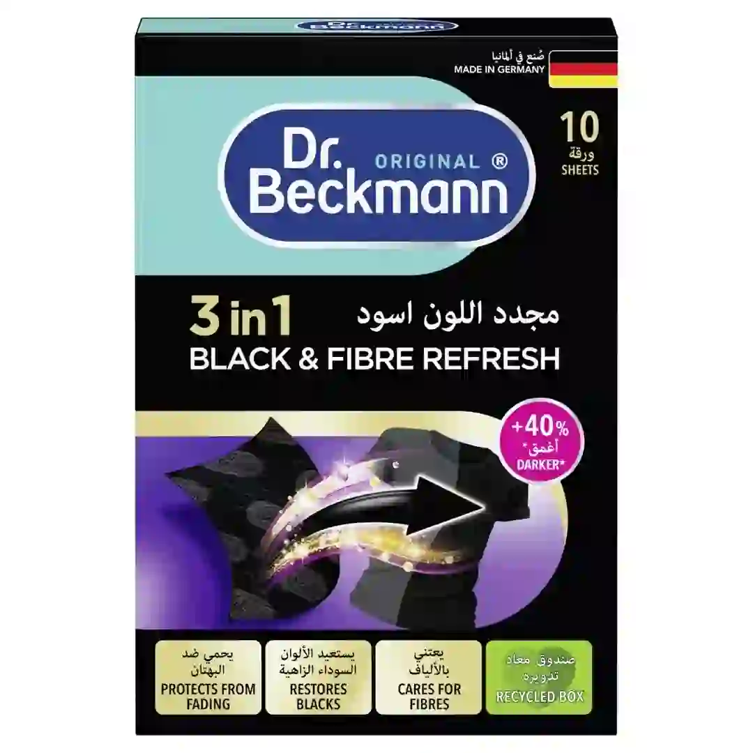 Dr. Beckmann 2in1 Black & Fiber Refresh (10 Sheets)