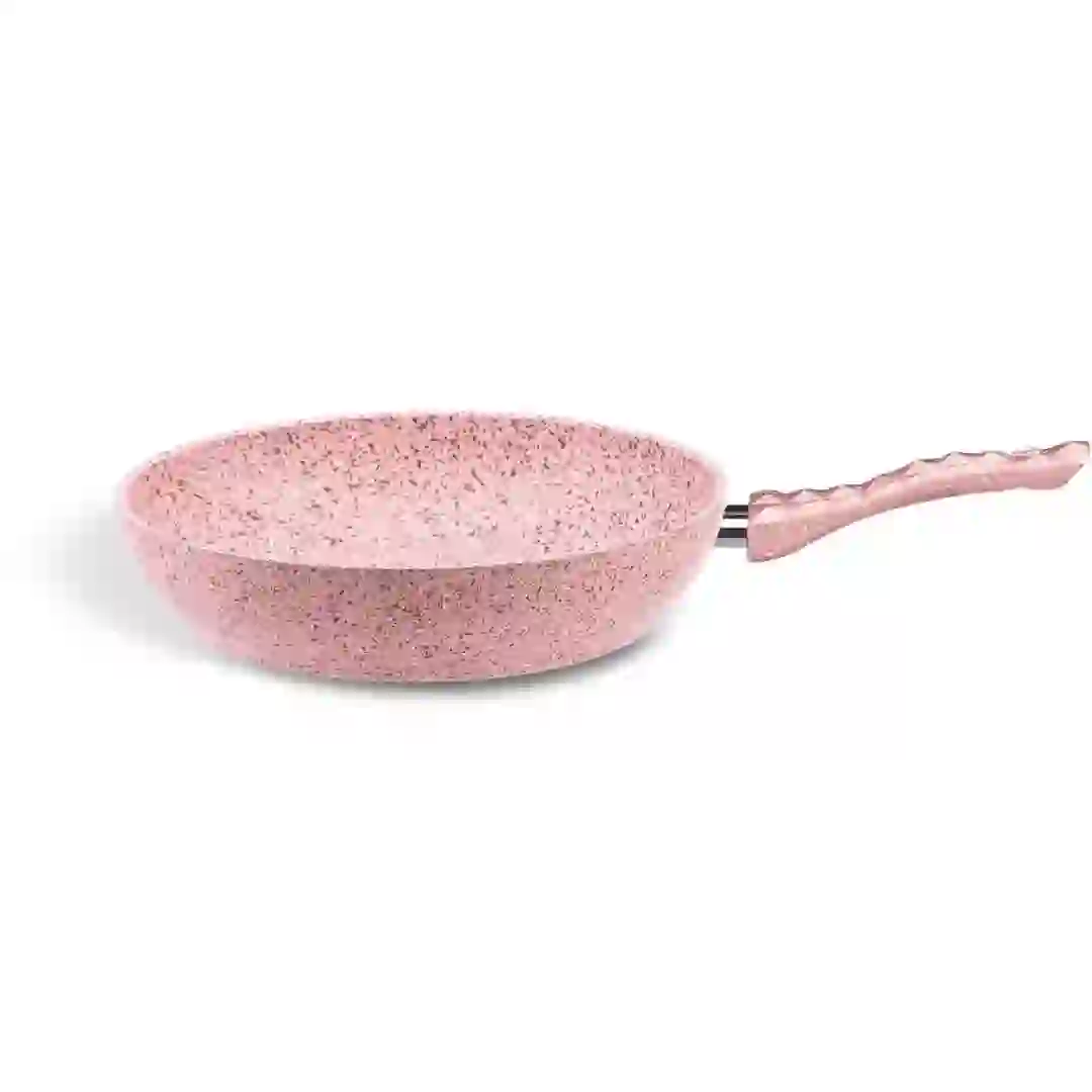 Home Maker Granitec Non-Stick Fry Pan (Pink, 26 cm)