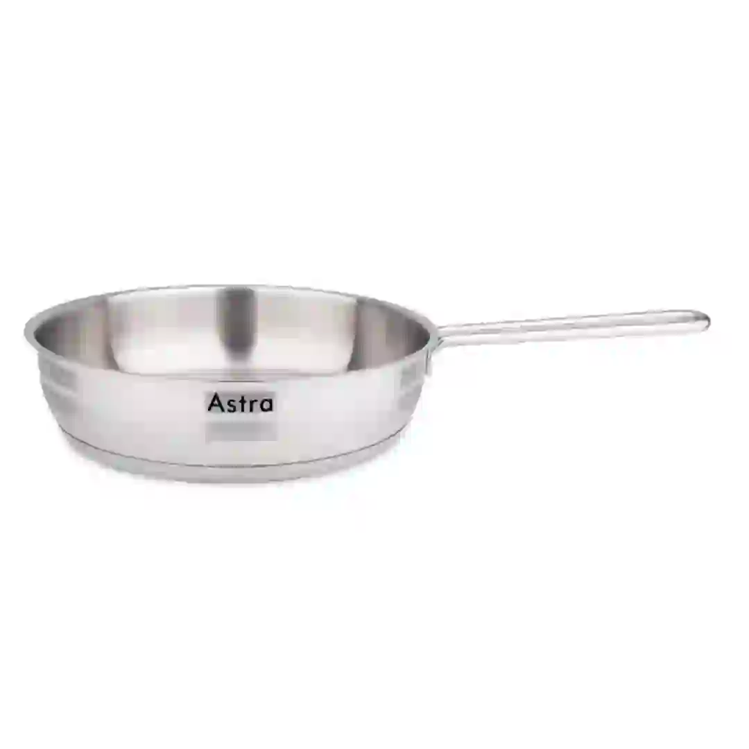 Astra Premium Stainless Steel Fry Pan (26 x 6.5 cm)