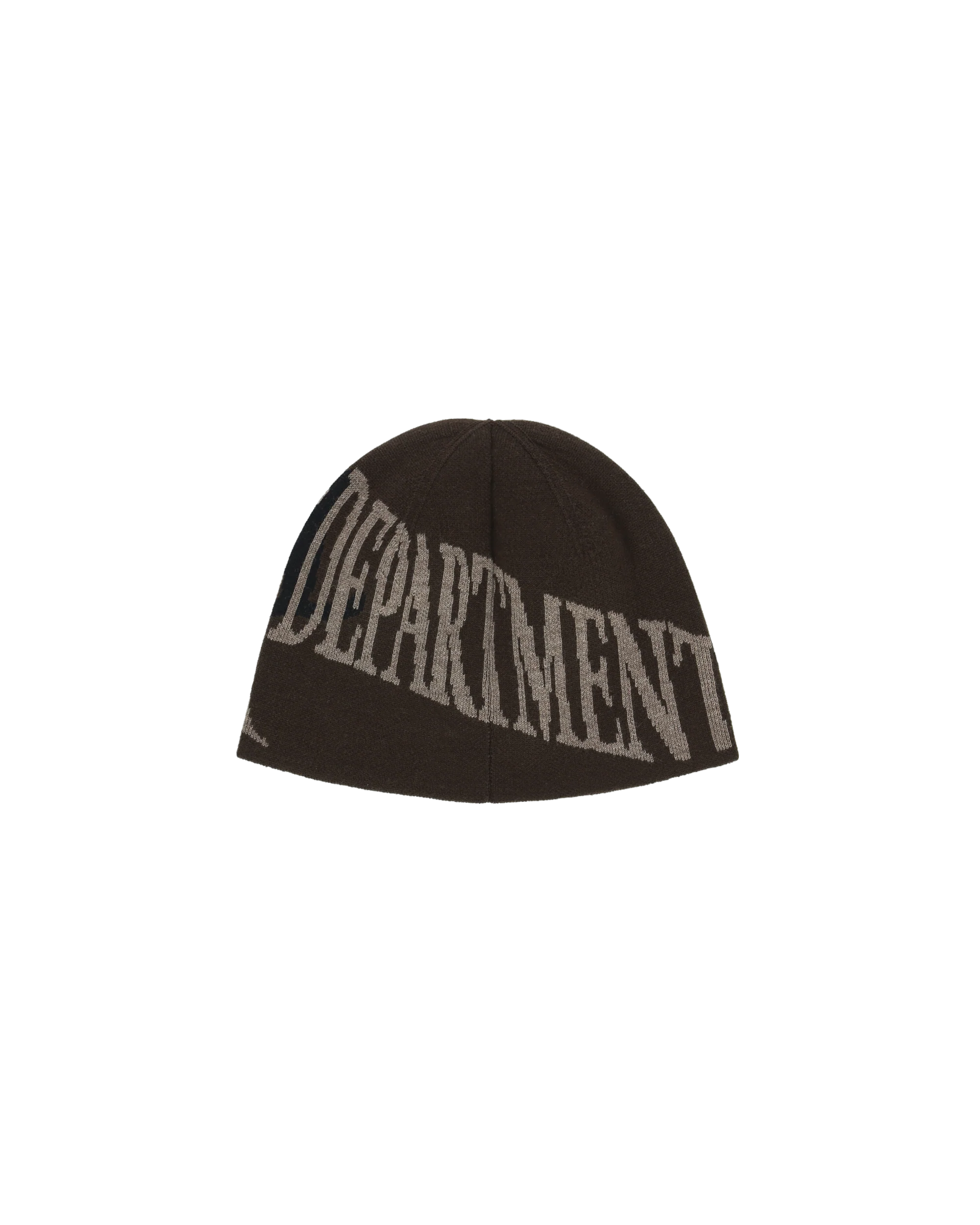 Department Beanie Dark Brown