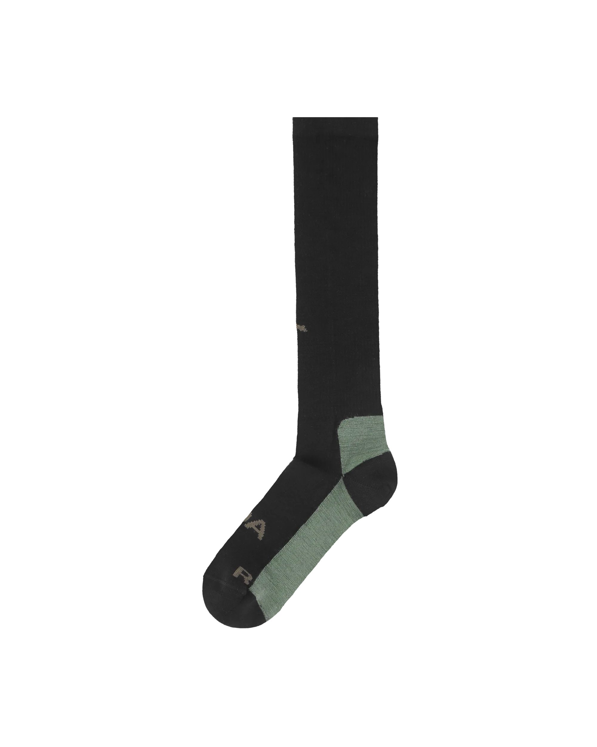 Logo Wool High Socks Black