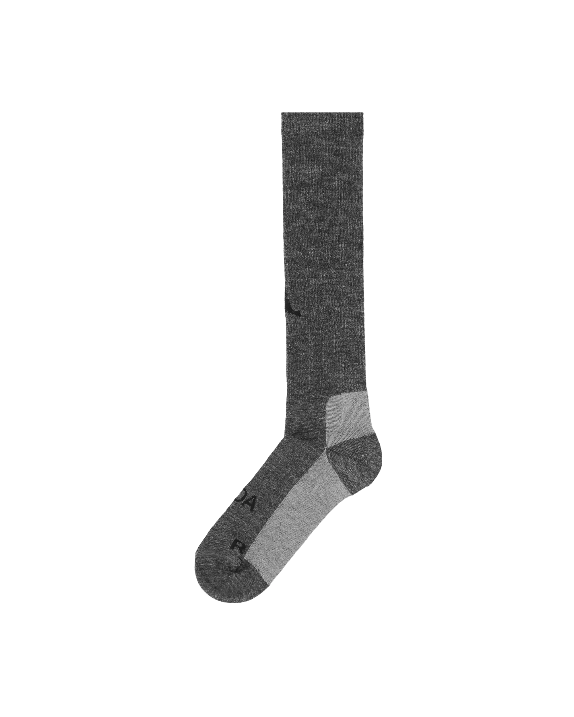 Logo Wool High Socks Light Grey