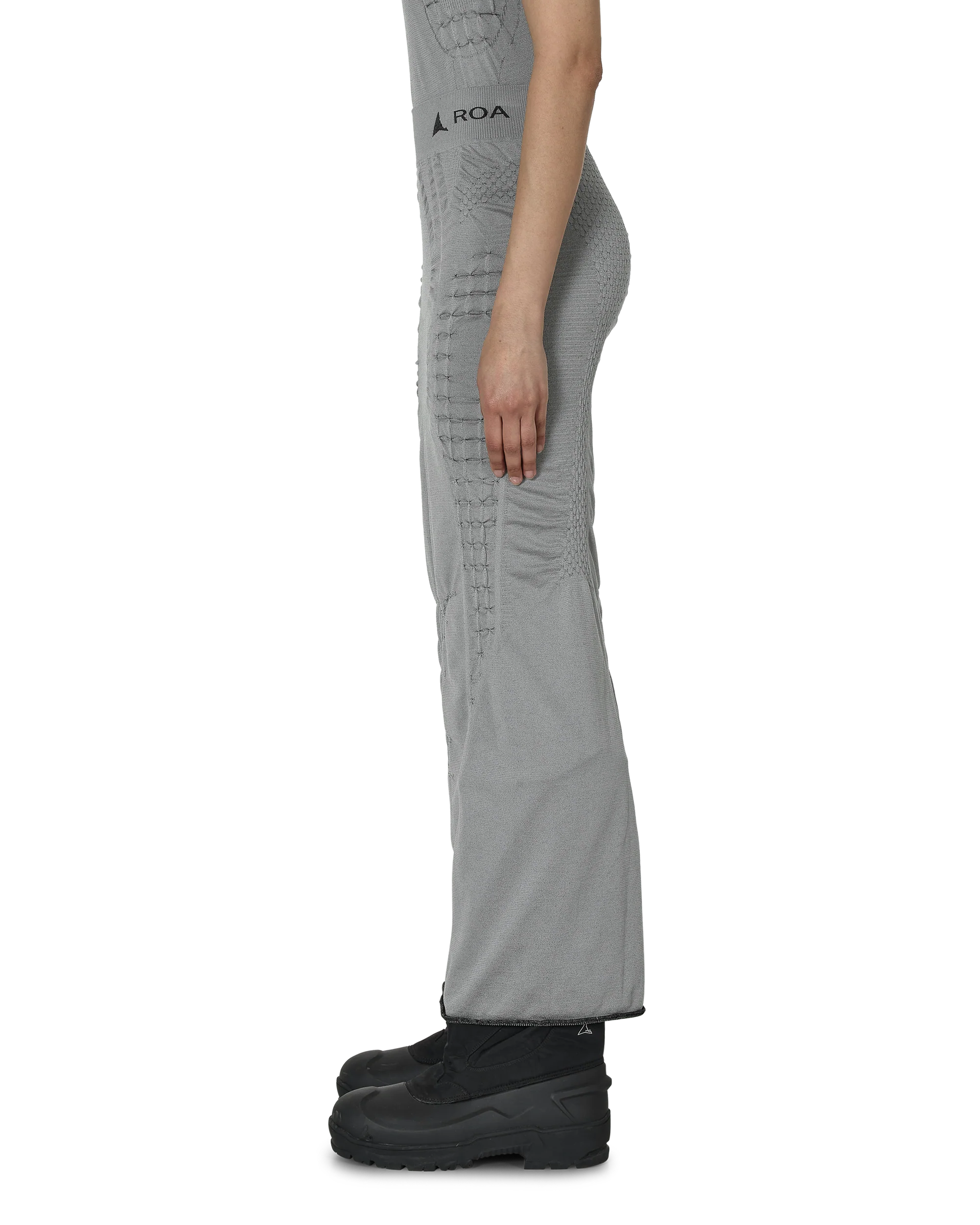 3d Knit Skirt Grey Black