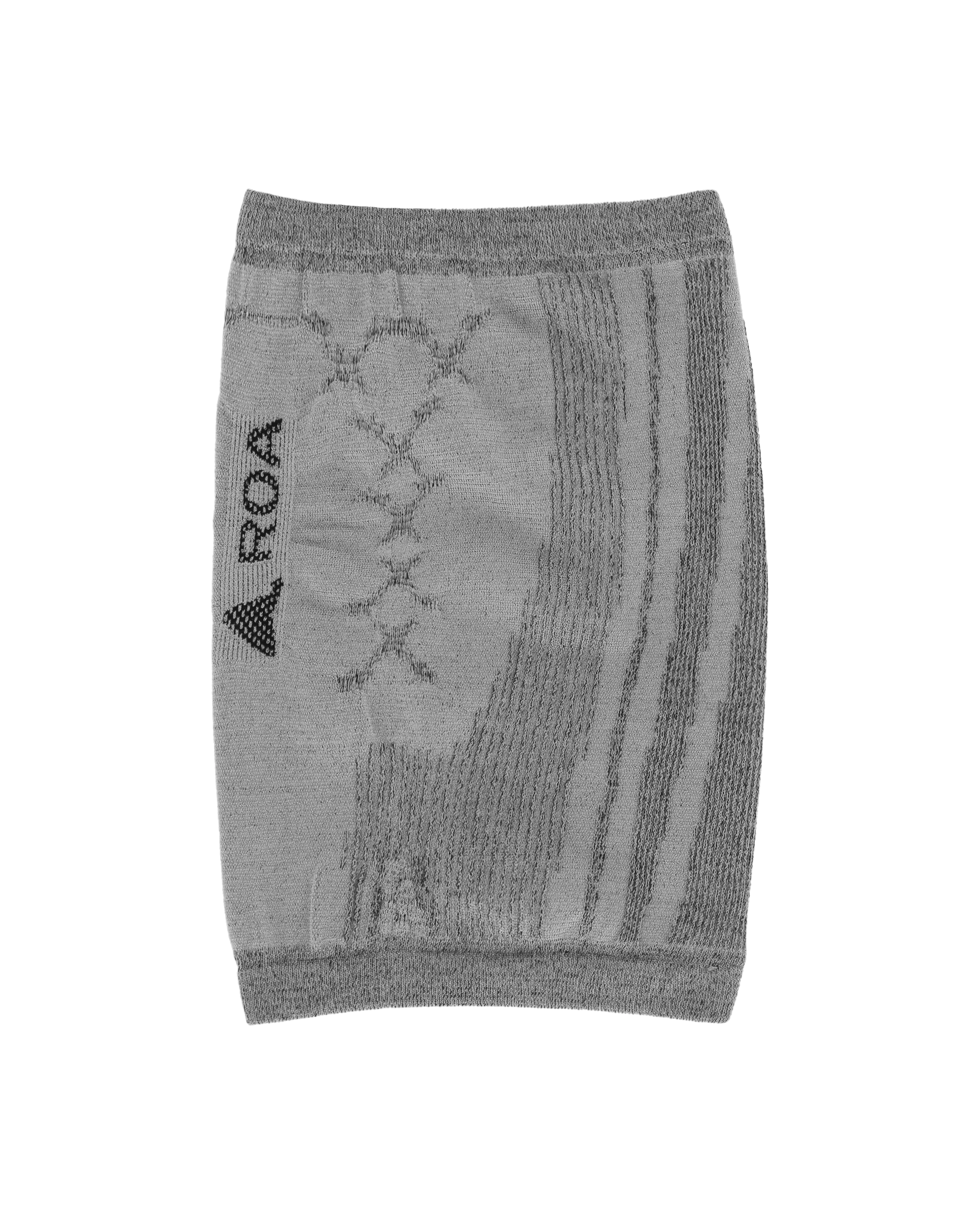 3d Knit Neck Gaiter Grey Black