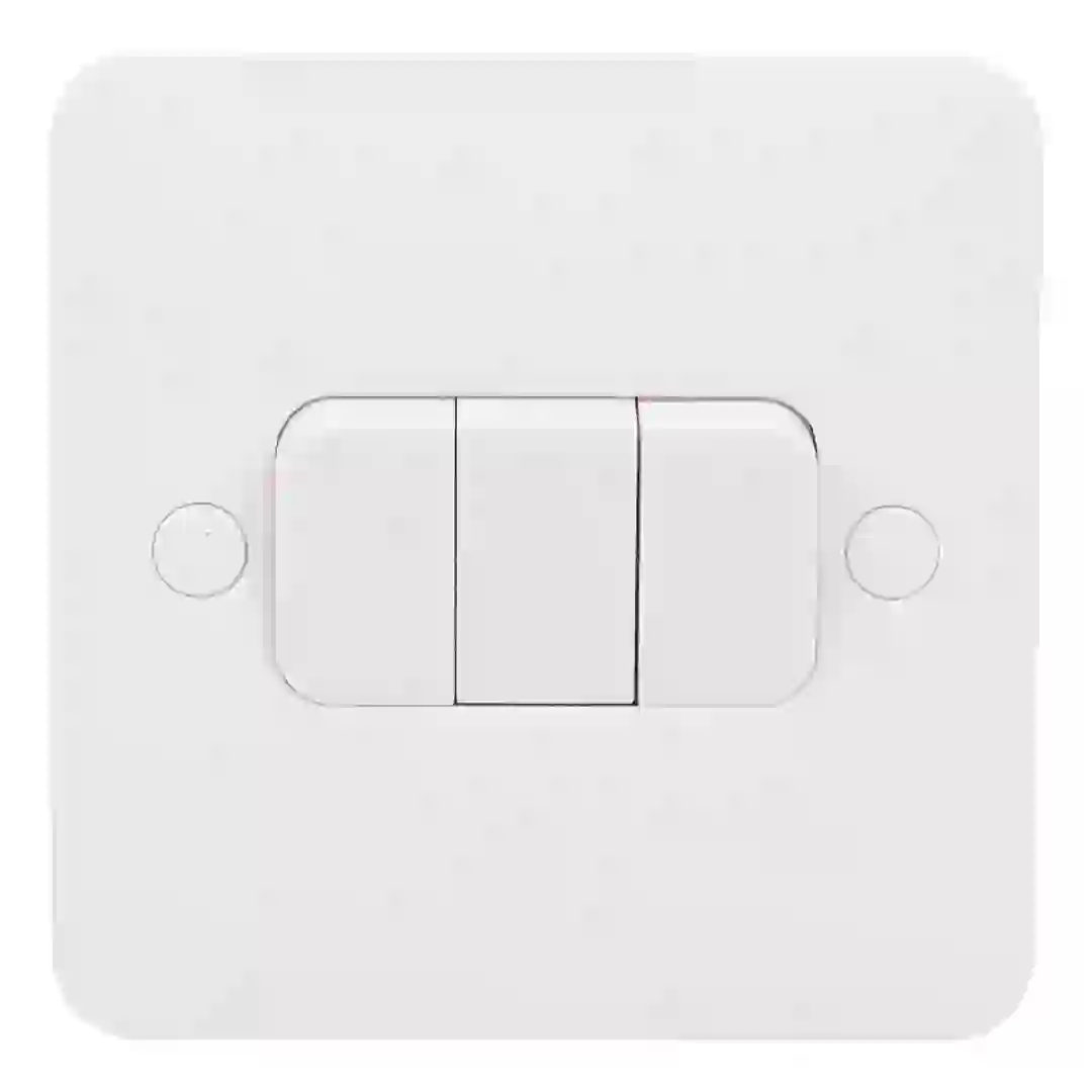 Schneider Electric Lisse 3 Gang 2 Way Switch (8.7 x 8.7 x 2.5 cm, 230 VAC)