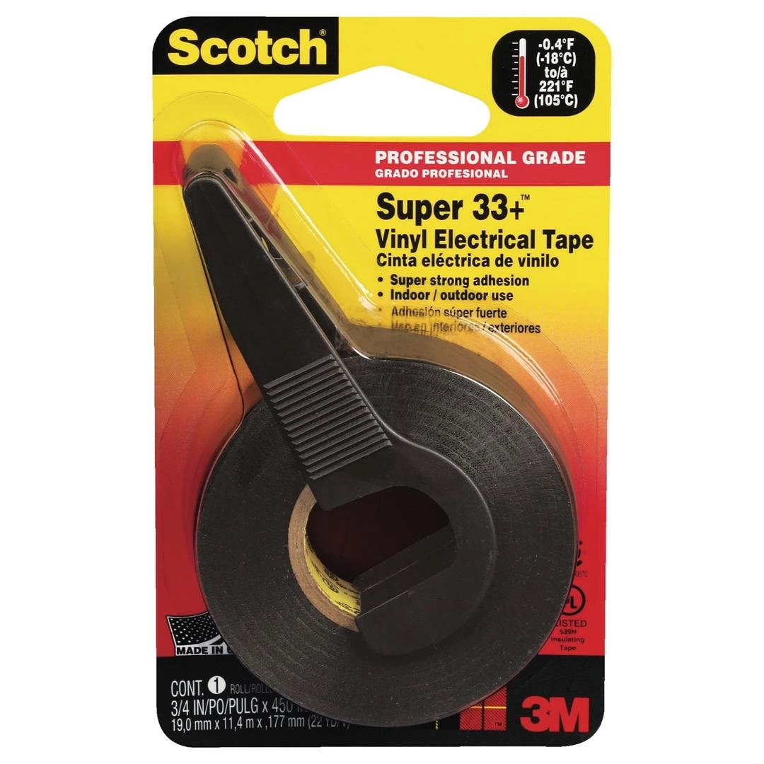 3M Scotch Super 33+ Vinyl Electrical Tape (19 mm x 11.4 m)