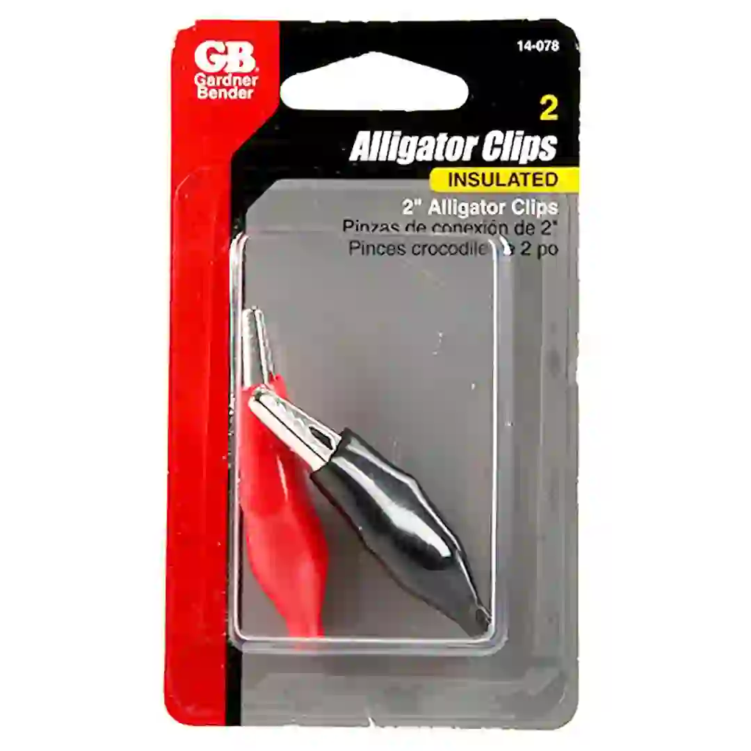 GB Gardner Bender Alligator Clips (5 cm, Pack of 2)