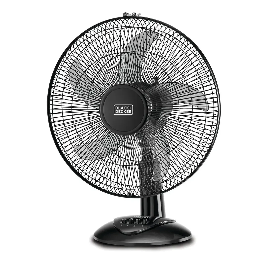 Black+Decker 3-Speed Oscillating Desk Fan, FD1620-B5 (60 W)