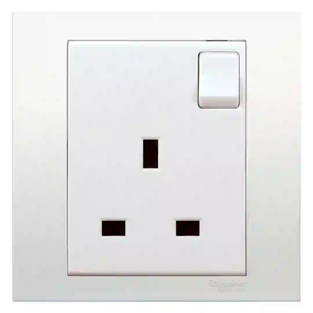 Schneider Electric Vivace 1 Gang Switch Socket (8.7 x 8.7 x 3.5 cm, 250 VAC)