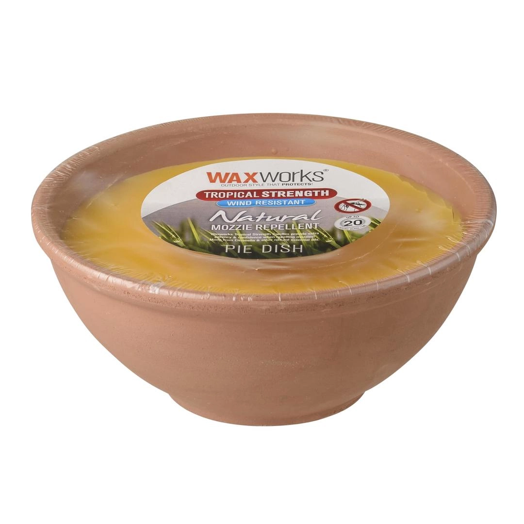 Waxworks Tropical StrengthÃÂ Citronella Pie Dish (540 g)