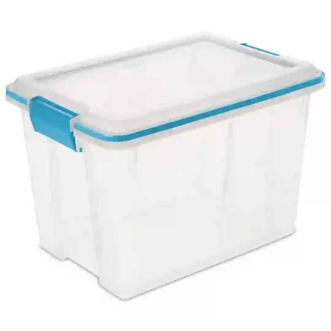 Sterilite Gasket Box with Blue Latches (18.9 L)