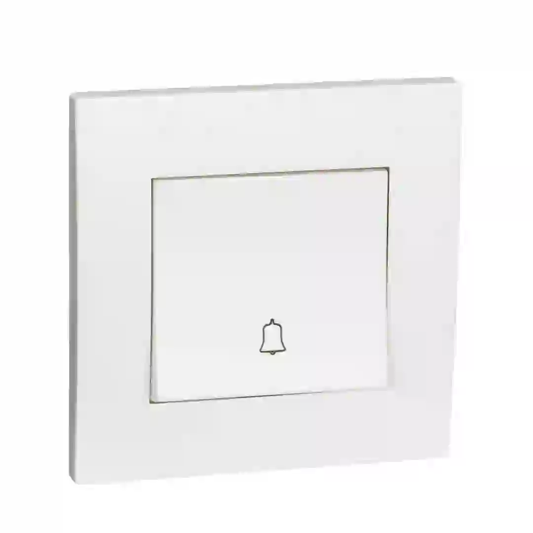 Schneider Electric Vivace Bell Press Switch (8.7 x 8.7 x 4 cm, 250 VAC)