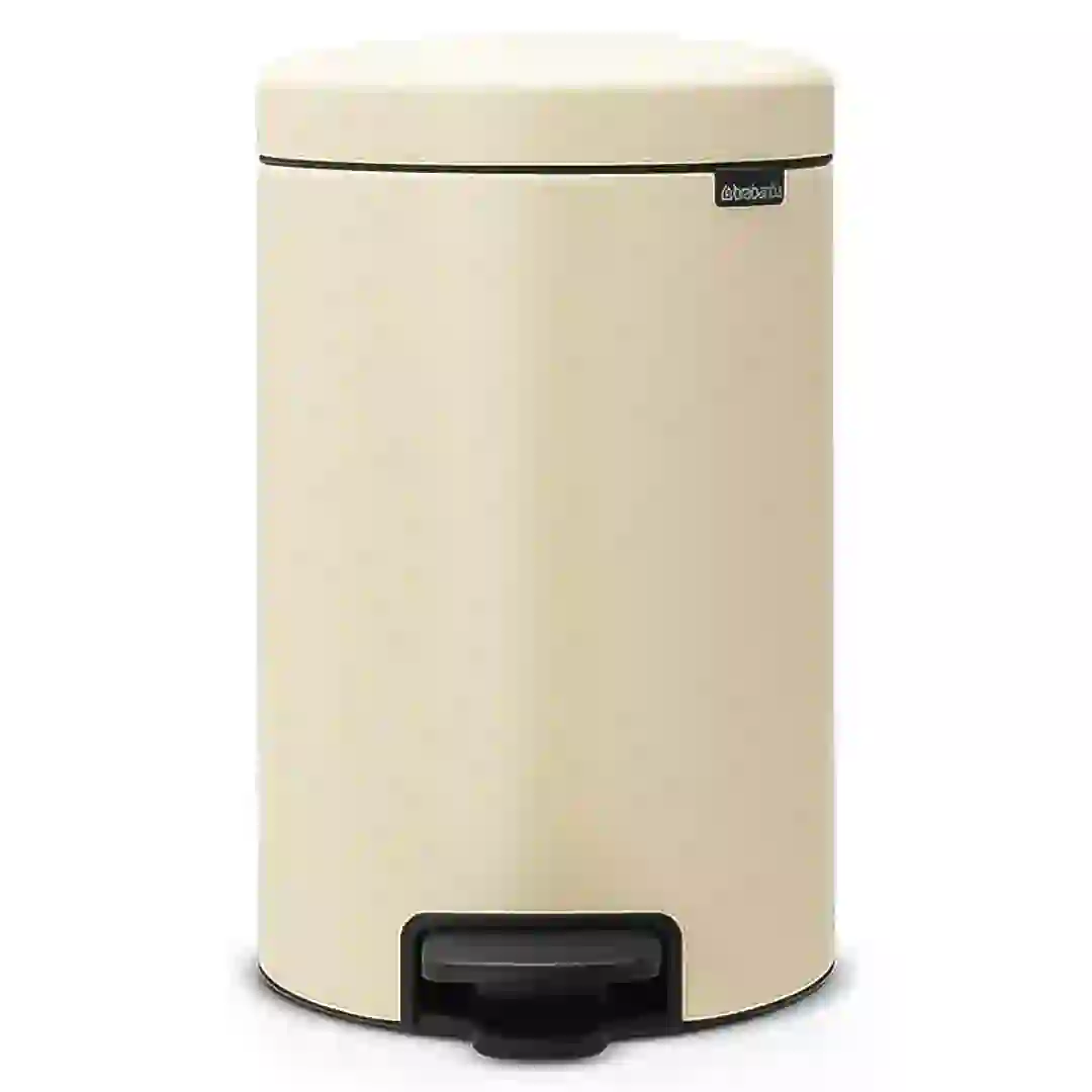 Brabantia NewIcon Pedal Bin (25 x 41 cm, Soft Beige)