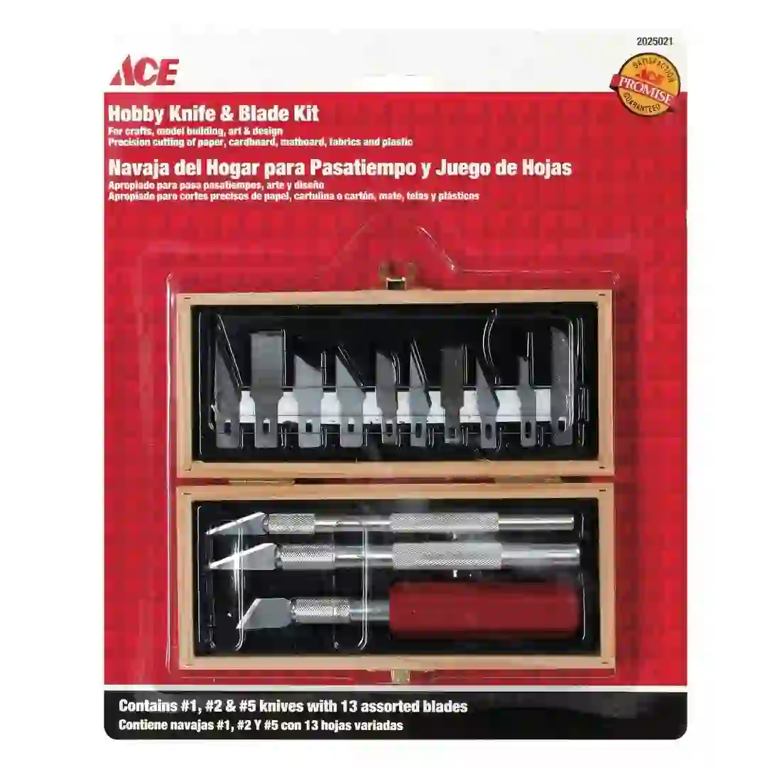 Ace Fixed Blade Hobby Knife Set (17 Pc.)