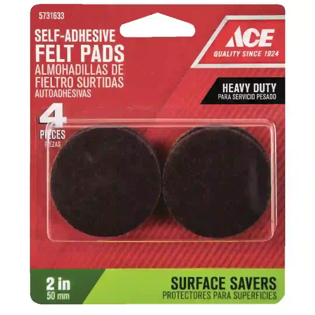 Ace Heavy Duty Self-Adhesive Felt Pads Pack (5 cm, 4 Pc.)