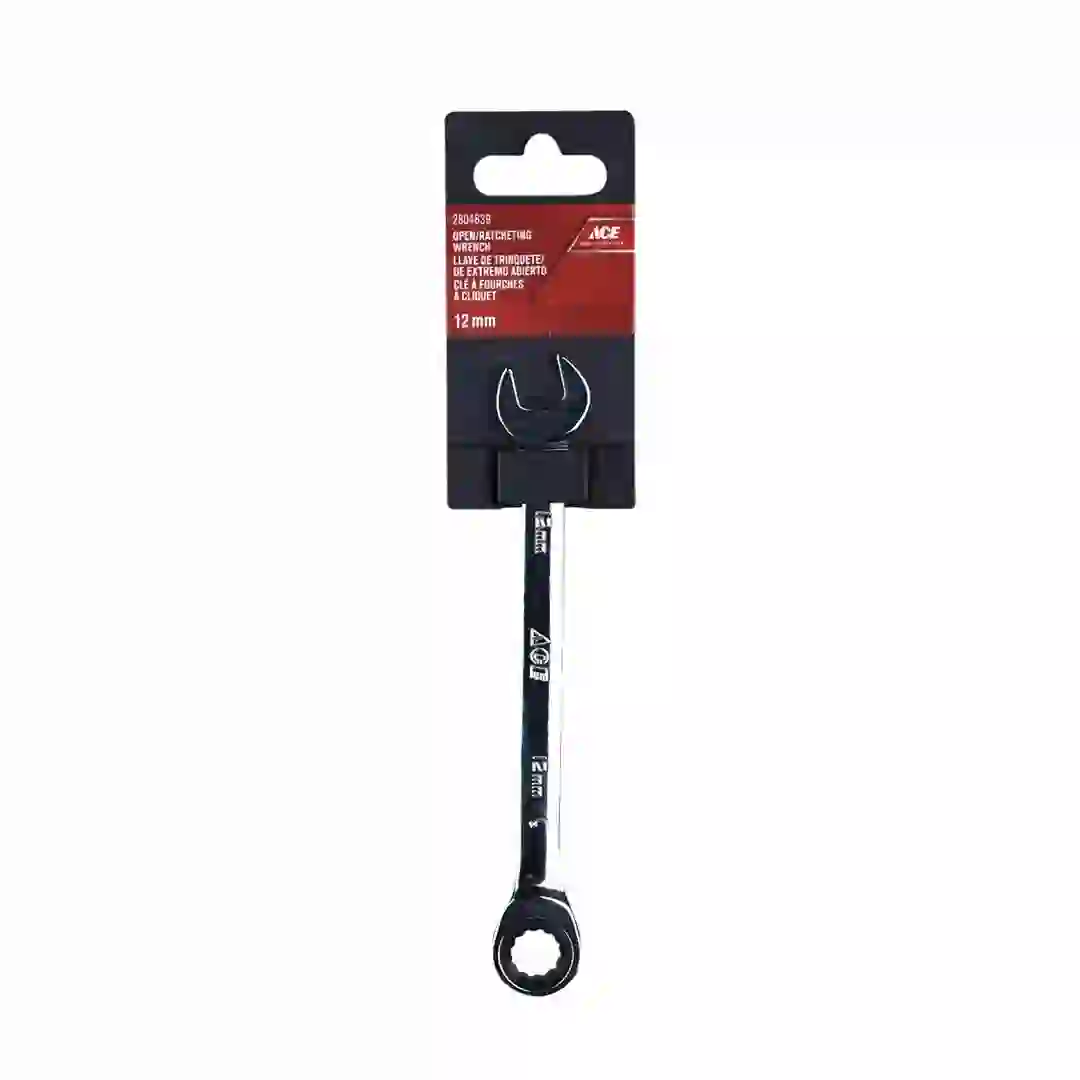 Ace Steel Open Ratcheting Wrench (12 mm)