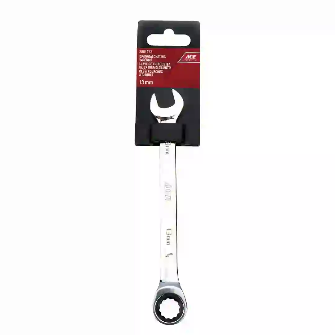 Ace Steel Open Ratcheting Wrench (13 mm)