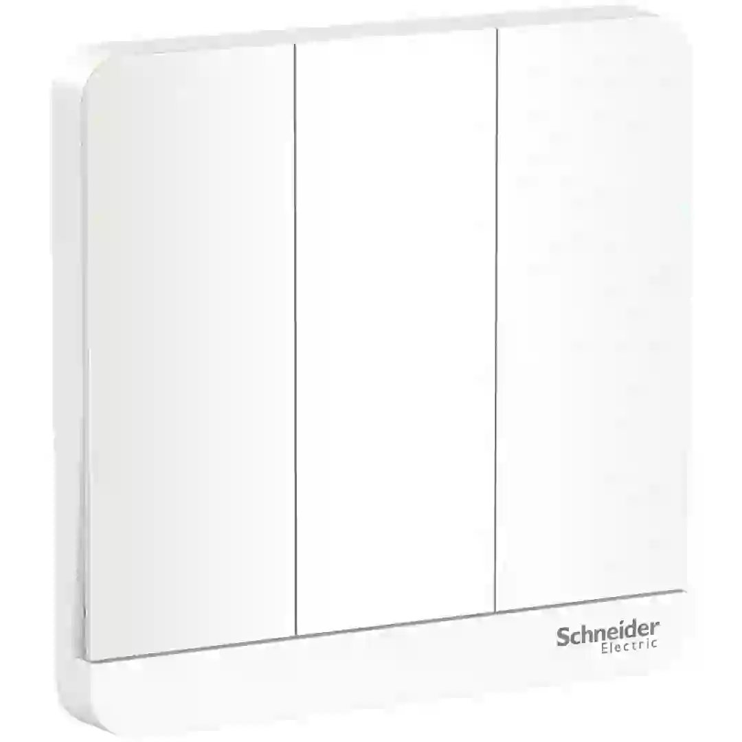 Schneider Electric AvatarOn 3 Gang 2 Way Switch (8.6 x 8.6 x 3.42 cm, 250 VAC)