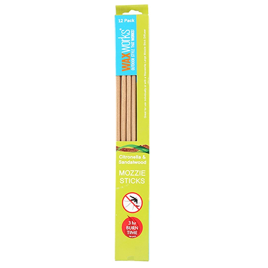 Waxworks Incense Sticks (Pack of 12, Citronella and Sandalwood)