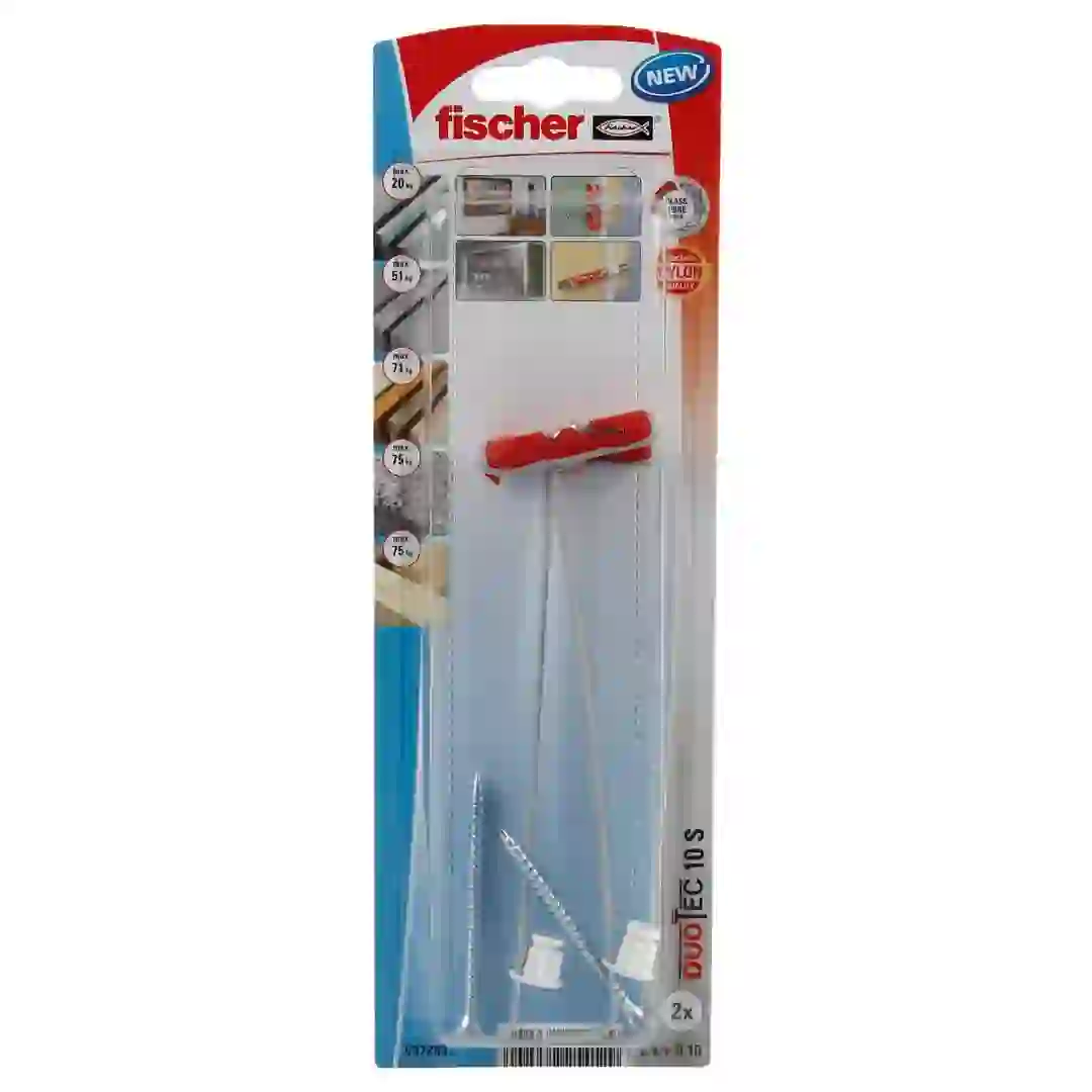 Fischer DuoTec Flexible Screw Support W/ Screw Pack (2 Pc.)